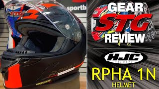 HJC RPHA 1N Helmet Review  Sportbike Track Gear [upl. by Huppert]