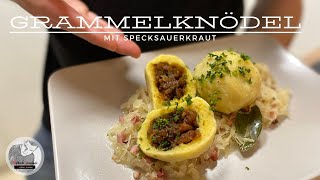 Grammelknödel selber machen  Hausmannskost  Omas Rezepte [upl. by Yrotciv]