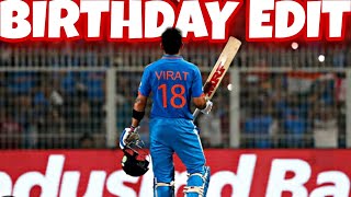 Virat Kohli Birthday Edit 🎂 • Virat Kohli Birthday Status 🔥 [upl. by Occor]