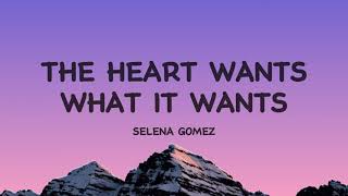 Selena Gomez  The Heart Wants What It Wants Lyrics [upl. by Hastie]