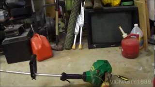 1987 Weedeater Featherlite Plus 20cc 2Cycle Gas Trimmer [upl. by Enneiviv]