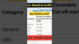 👉Upp re exam cutoff 2024  Upp constable cutoff shorts  Upp cutoff 2024 uppcutoff uppolice [upl. by Hakym900]