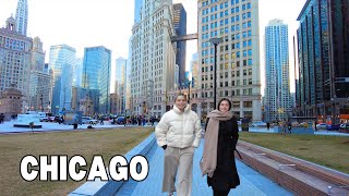 CHICAGO Downtown Walking Tour  Michigan Avenue amp Magnificent Mile on SaturdayFebruary 24 2024 4K [upl. by Elah424]