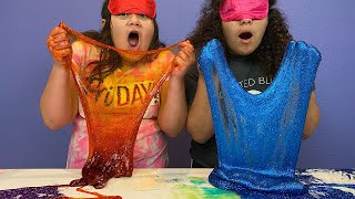 FIX THIS SLIME BLINDFOLDED CHALLENGE Izzy CHEATED [upl. by Aliak]