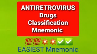 Antiretroviral drugs mnemonics [upl. by Rozalie]