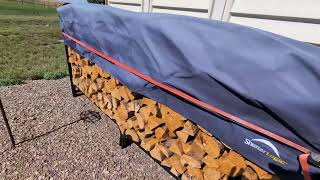 ShelterLogic Adjustable Heavy Duty Outdoor Firewood Rack Review [upl. by Northrop]