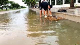 Episode 4 Working Outside After Raining To Unclogging The Drain [upl. by Moynahan429]