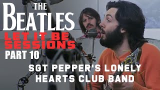 The Beatles Let It Be Sessions Part 10  Sgt Peppers Lonely Hearts Club Band AI [upl. by Yemiaj413]