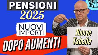 PENSIONI 👉 IMPORTI 2025 DOPO GLI AUMENTI DI GENNAIO❗️📈 CALCOLI 1  VARI ESEMPI [upl. by Felipe]