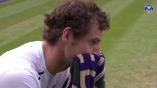 SCENES An emotional Team Murray celebrate Wimbledon title No2 2016 [upl. by Norvun481]