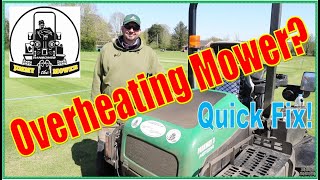 How to fix an overheating mower Ransomes Parkway riding lawnmower easy solution to hot over heating [upl. by Manup714]