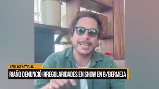 Alejandro Riaño denuncio irregularidades en su show en la ciudad [upl. by Amak]