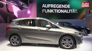 BMW in Genf Vom 2er Active Tourer bis zum neuen Mini Clubman [upl. by Wallford]