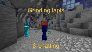 Skyblock part 1 Grinding Lapis Zombies amp chatting [upl. by Ahsinwad818]