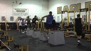 Plyometrics Hobbs Eagle Basketballwmv [upl. by Aduhey]