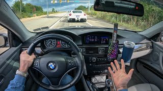 BMW N54 Big Turbo POV with Turbo Flutter [upl. by Arekahs501]