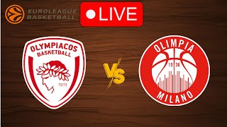 🔴 Live Olympiakos vs Milano  EuroLeague 20232024  Live Play by Play Scoreboard [upl. by Elocim20]