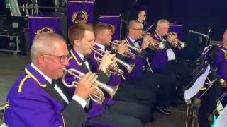 On Stage with Brighouse and Rastrick Brass Band  Carfest North 2016 [upl. by Anigar904]