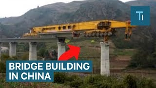 580Ton Monster Machine Is Building Bridges Across China [upl. by Ettenaj]