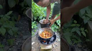 Outdoor Cooking In Jamaica  The Best Jamaican Curry Beef jamaica offgrid outdoorcooking shorts [upl. by Etnovaj314]