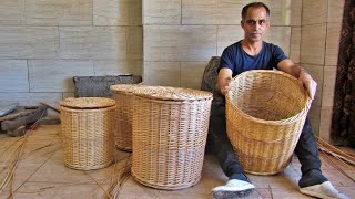 How To Weave a Willow Basket  Basket Weaving Techniques [upl. by Veradia]