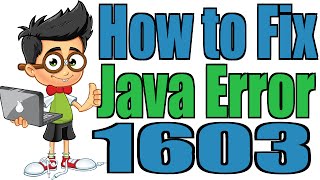 How to Fix Java Error 1603 [upl. by Hewart378]