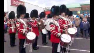 1st Battalion Irish Guards Corps of Drums  East Belfast 10 10 09 part 2 [upl. by Liuka]