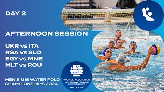 Afternoon Session  Pool B  Day 2  World Aquatics Men’s U16 Water Polo Championships 2024 [upl. by Ennayrb]