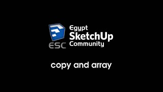 Copy and Array  SketchUp [upl. by Nytram351]