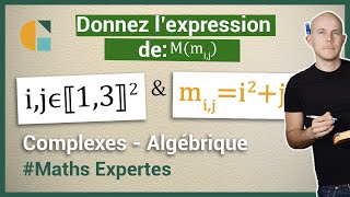 Remplir les coefficients dune matrice  Exercice corrigé  Maths experte terminale [upl. by Enerak]