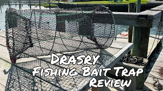 Can This Mesh Collapsible Bait Trap Work  Drasry Fishing Bait Trap Review [upl. by Ib]