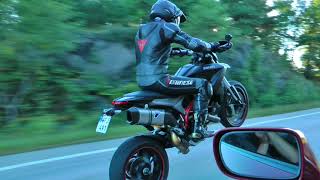 Ducati Hypermotard 821 Termi Wheelie [upl. by Katzman337]