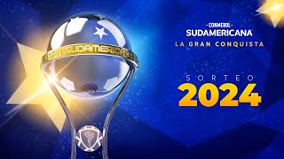 EN VIVO  SORTEO FASE DE GRUPOS  CONMEBOL SUDAMERICANA 2024 [upl. by Ralip]