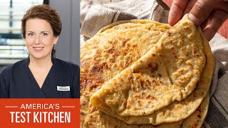 How to Make Alu Parathas Punjabi PotatoStuffed Griddle Breads  Americas Test Kitchen [upl. by Bardo833]