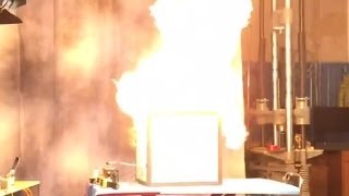 RAW VIDEO Butane hash oil explosion demonstration [upl. by Osmo]