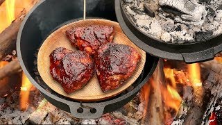 Dutch Oven Smoked BBQ Chicken [upl. by Gellman]