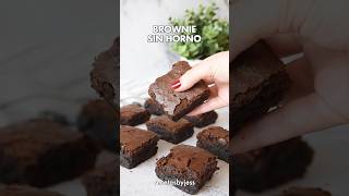 BROWNIE Sin Horno en AIR FRYER 🍫❤️ postresfaciles receta chocolate postressinhorno [upl. by Carole]