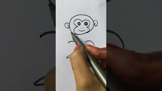 Monkey drawing art shortvideo [upl. by Ring]