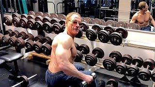 JeanClaude Van Damme  57 Years Old Workout [upl. by Eyahc395]