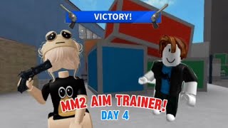 playing mm2 aim trainer until I get better day 4 [upl. by Ahsena]