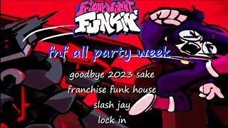 FNF VS ALL Party Week Friday Night Funkin فرايدي نايت فانكين🎤 [upl. by Acino912]