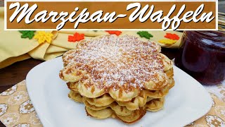 Marzipan Waffeln  luftig und locker [upl. by Ledah]