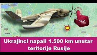 Ukrajinci napali 1 500 km unutar teritorije Rusije [upl. by Ikram]