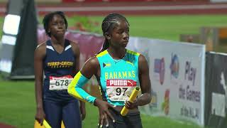 CARIFTA Games 2024 Grenada  Girls 4x100 Meter Relay Under 17 Finals [upl. by Devy394]