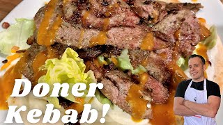 Homemade Doner Kebab Recipe  Better Than A Takeaway [upl. by Yeaton]