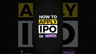 7365  how to apply ipo in upstox new app 2024 shorts [upl. by Yreffeg]