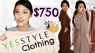 750 OF CLOTHING FROM YESSTYLE HAUL  QUALITY REVIEW  TRYON [upl. by Hedvige]