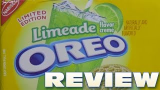 Limeade Oreo Cookie Review  Oreo Oration [upl. by Ttirrej]