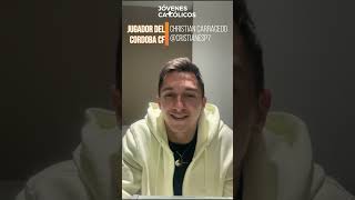 Jóvenes Católicos  Testimonio de fe de Christian Carracedo jugador del Córdoba FC VIDA DE FE [upl. by Foy498]