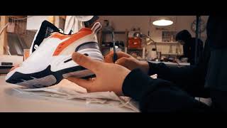 Mundus Hub  Nike Air Monarch IV Custom Making of [upl. by Allerym]